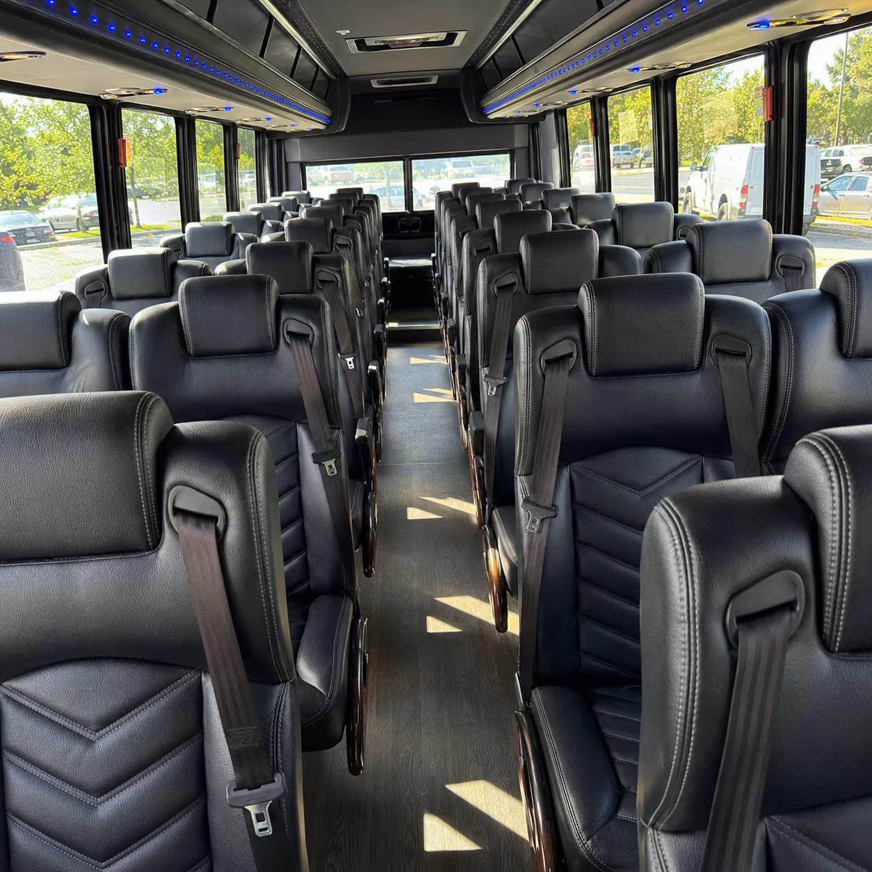 25 passenger minibus inside