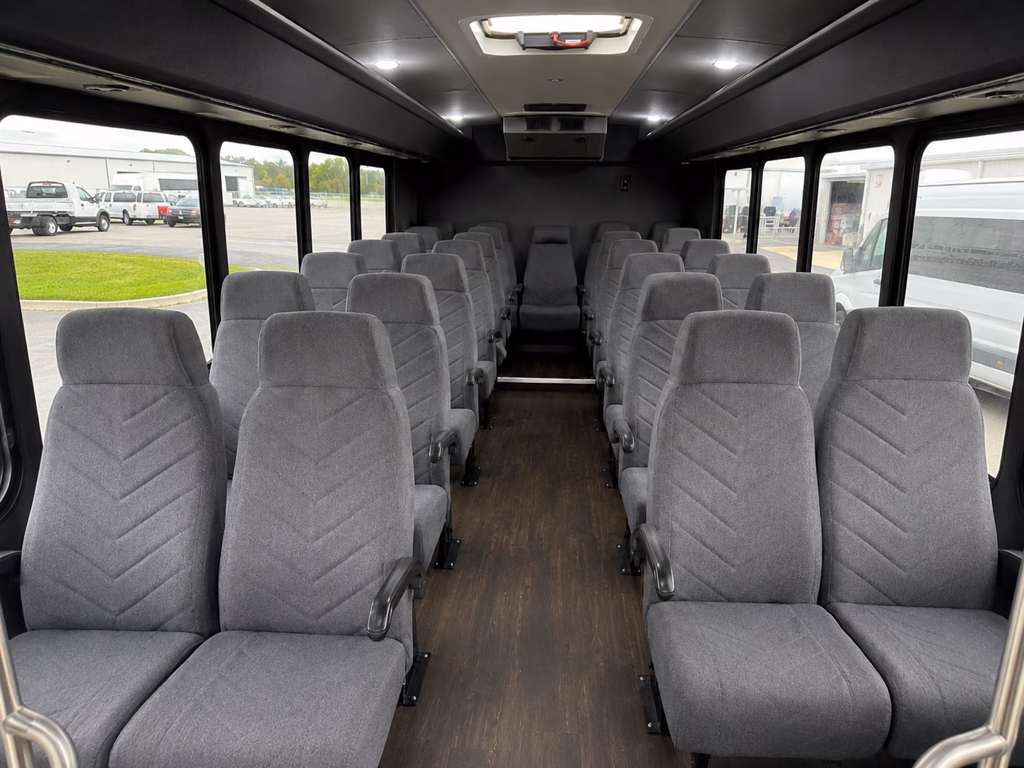 akron 20 passenger minibus inside