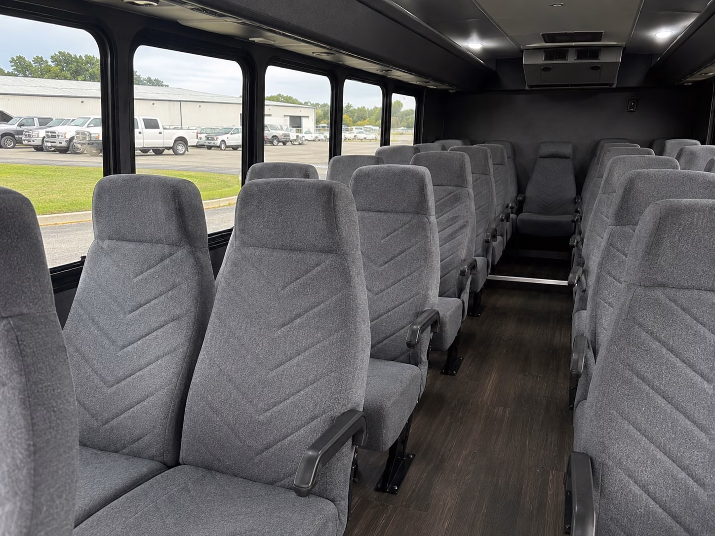 akron 20 passenger minibus interior