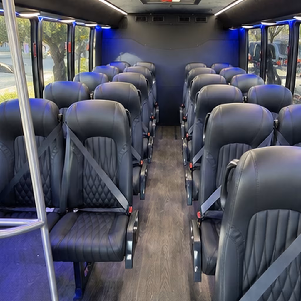 akron 25 passenger minibus interior