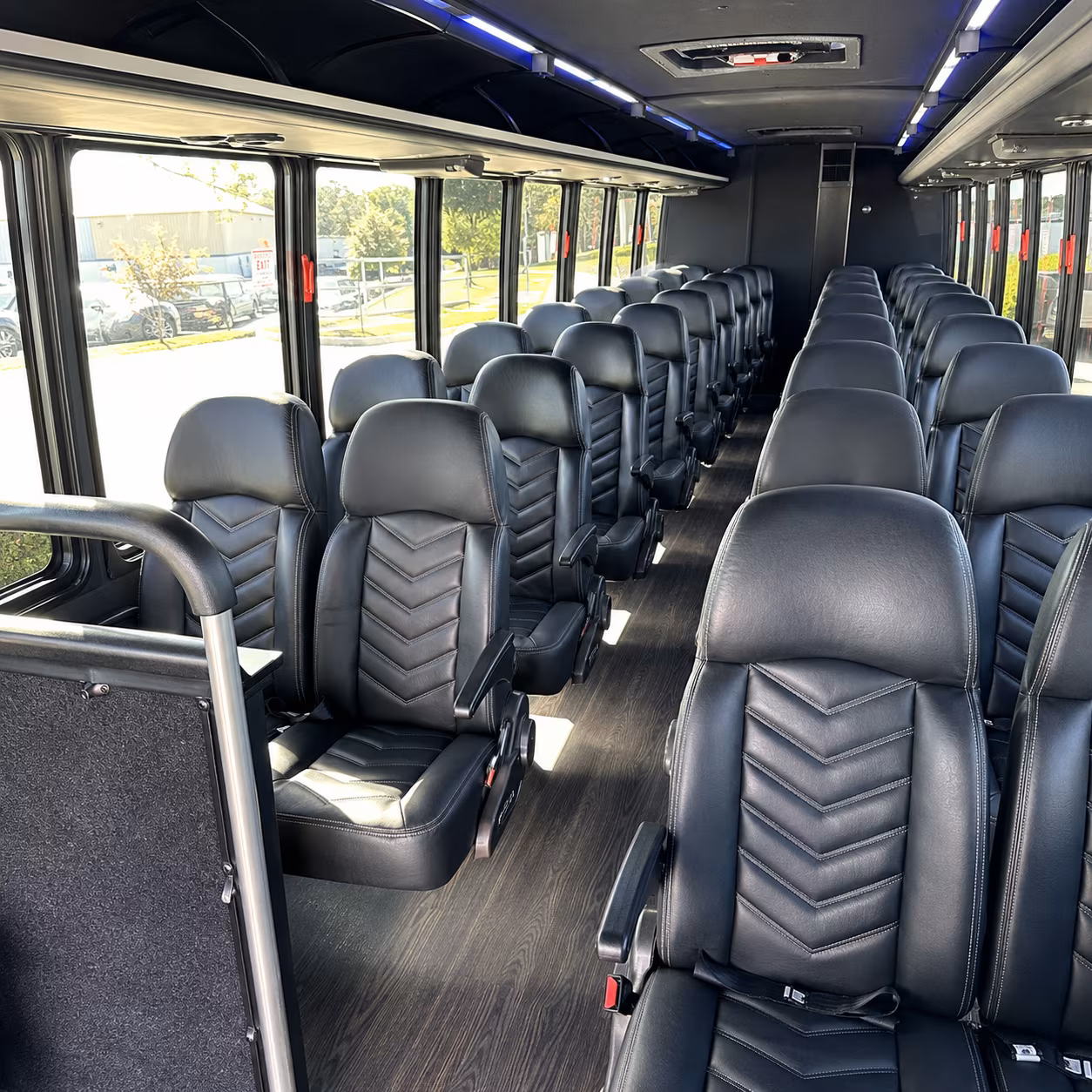 akron 28 passenger minibus interior