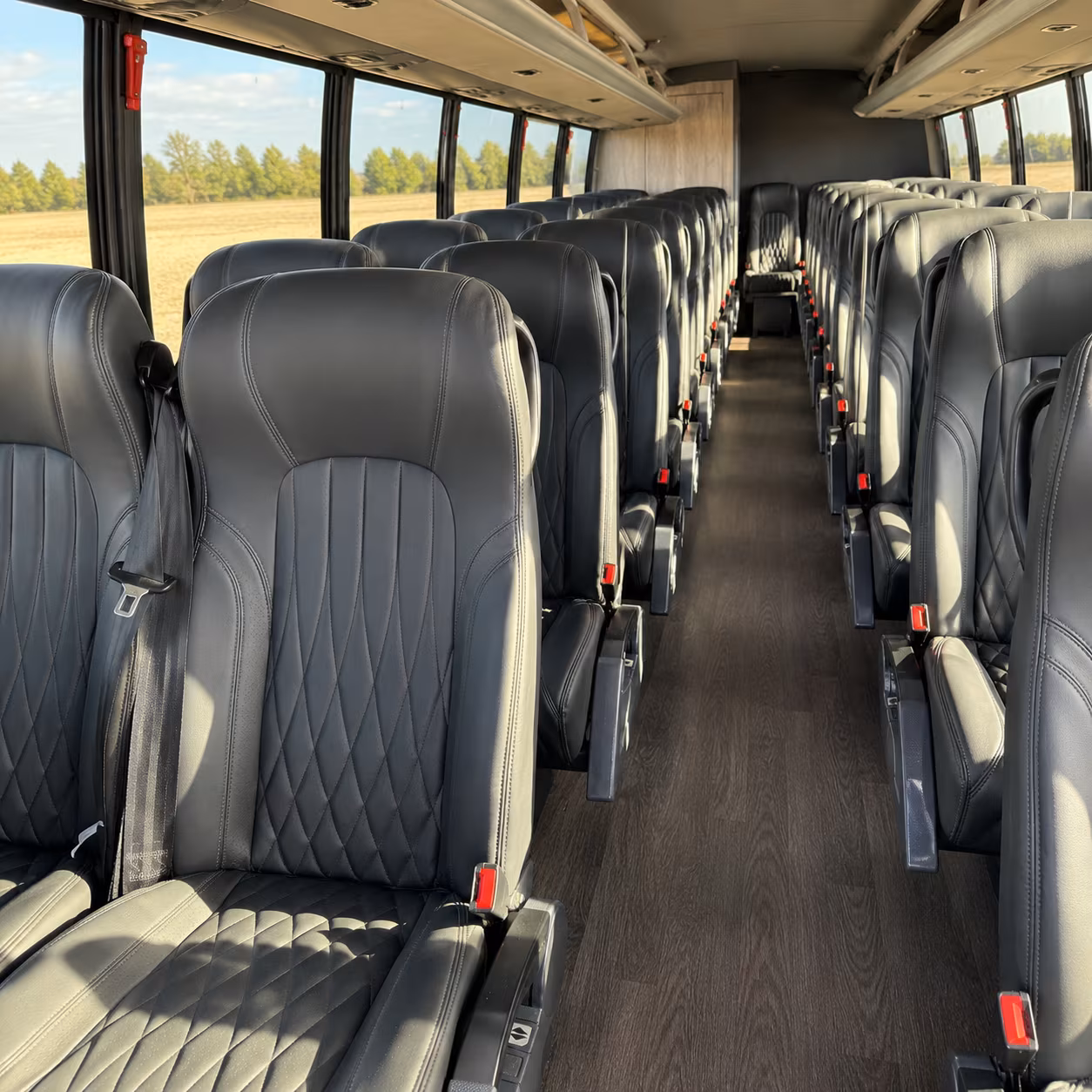akron 30 passenger minibus inside