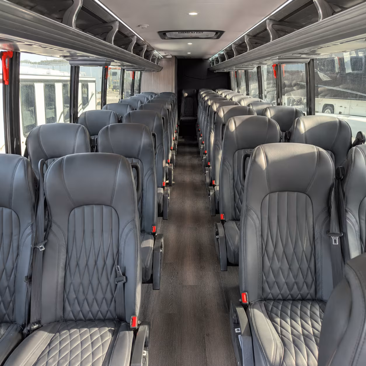 akron 35 passenger minibus inside