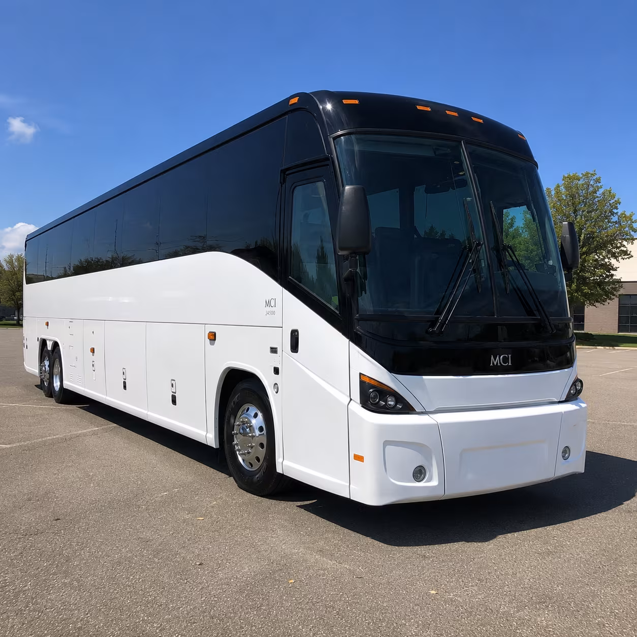 akron 45 passenger charter bus