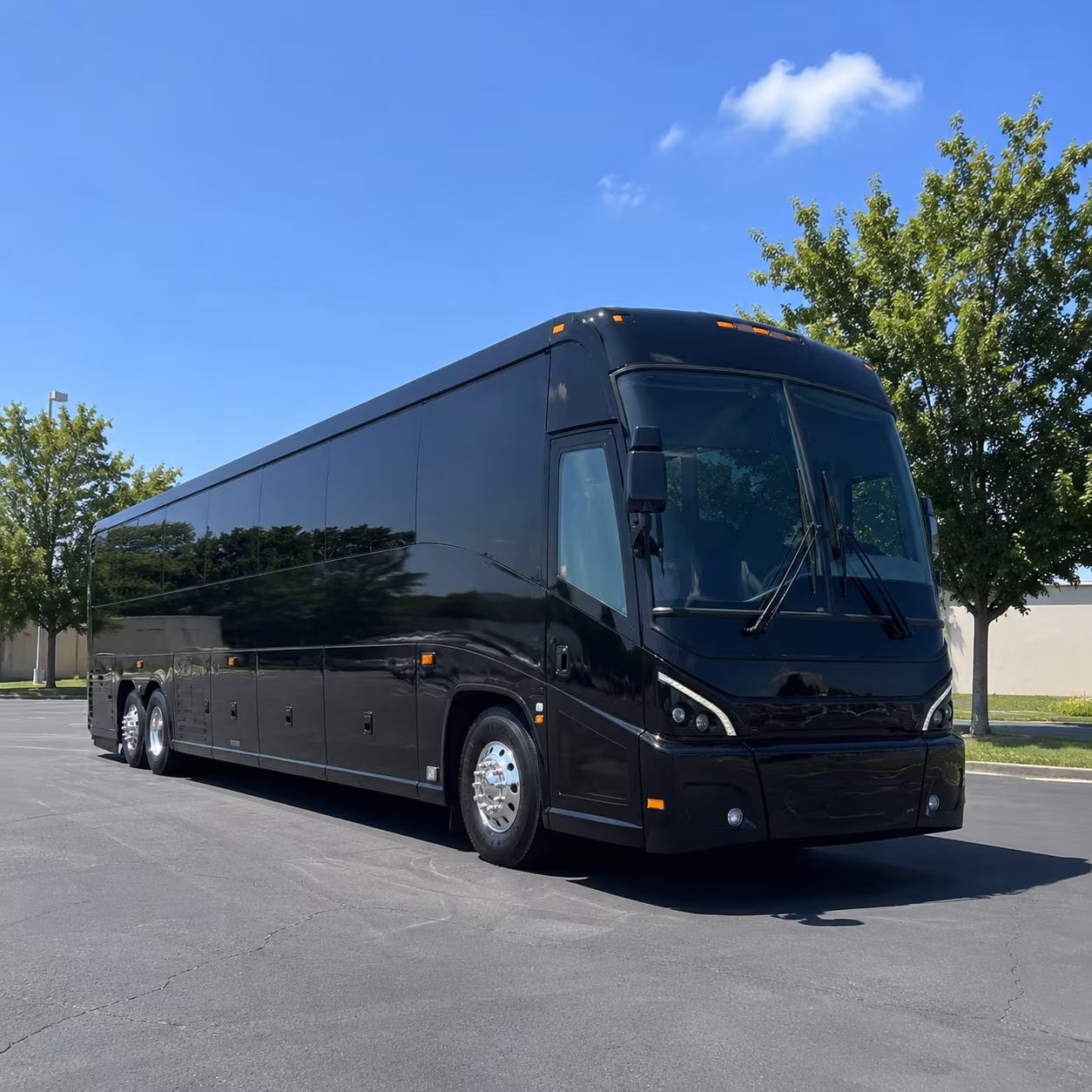 akron 56 passenger charter bus