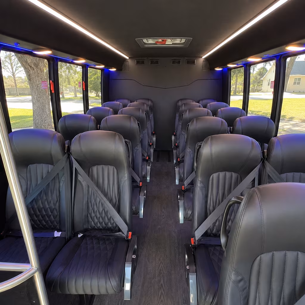 akron airport transportation onboard seating