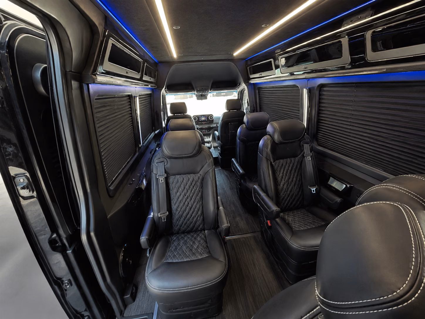 akron corporate transportation onboard seating