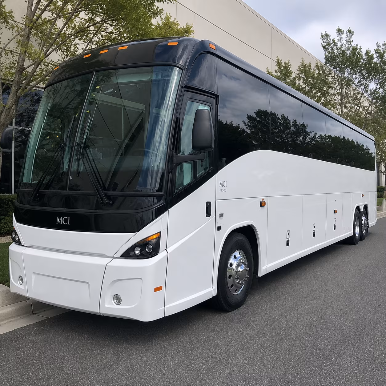 akron government military charter bus rental