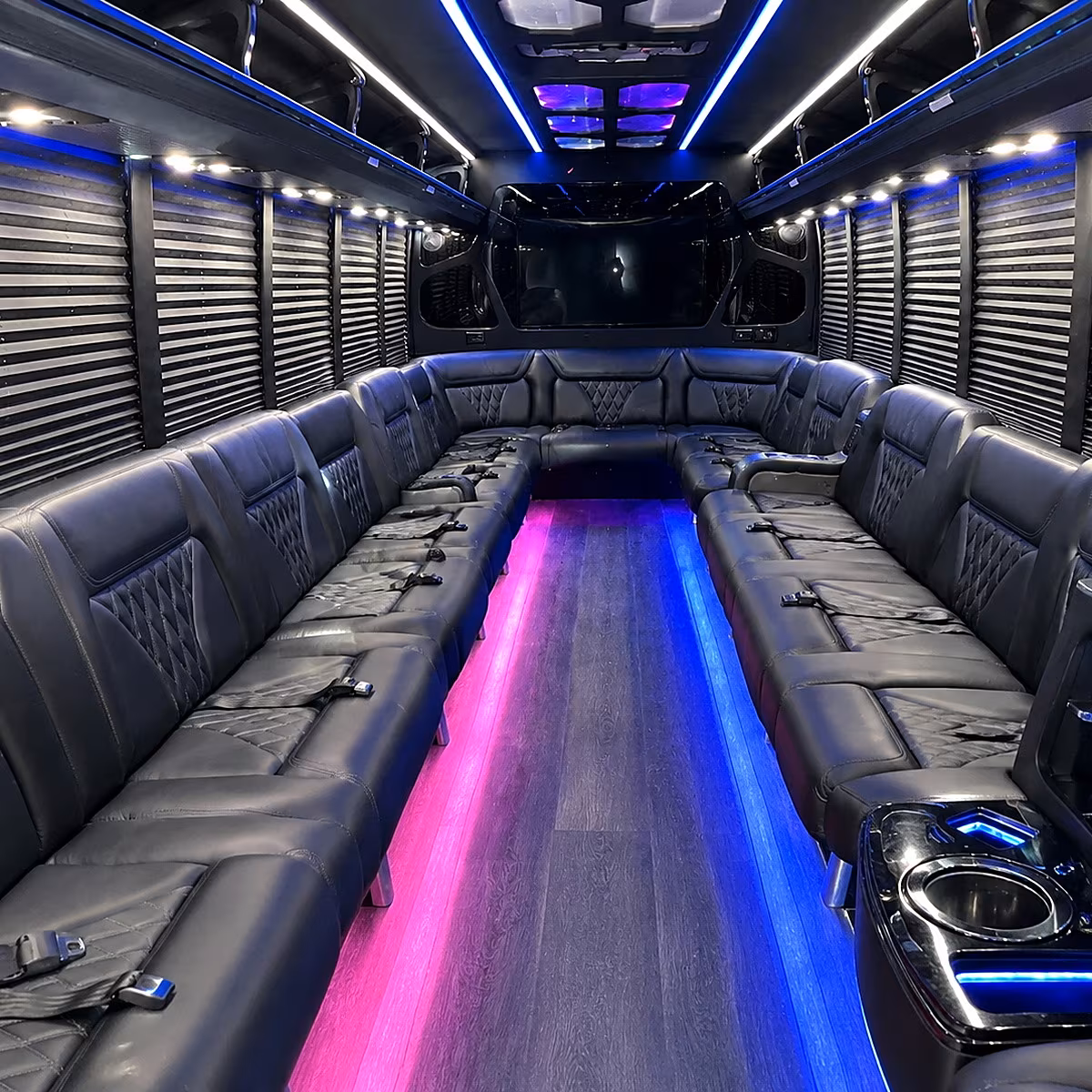 akron party bus interior