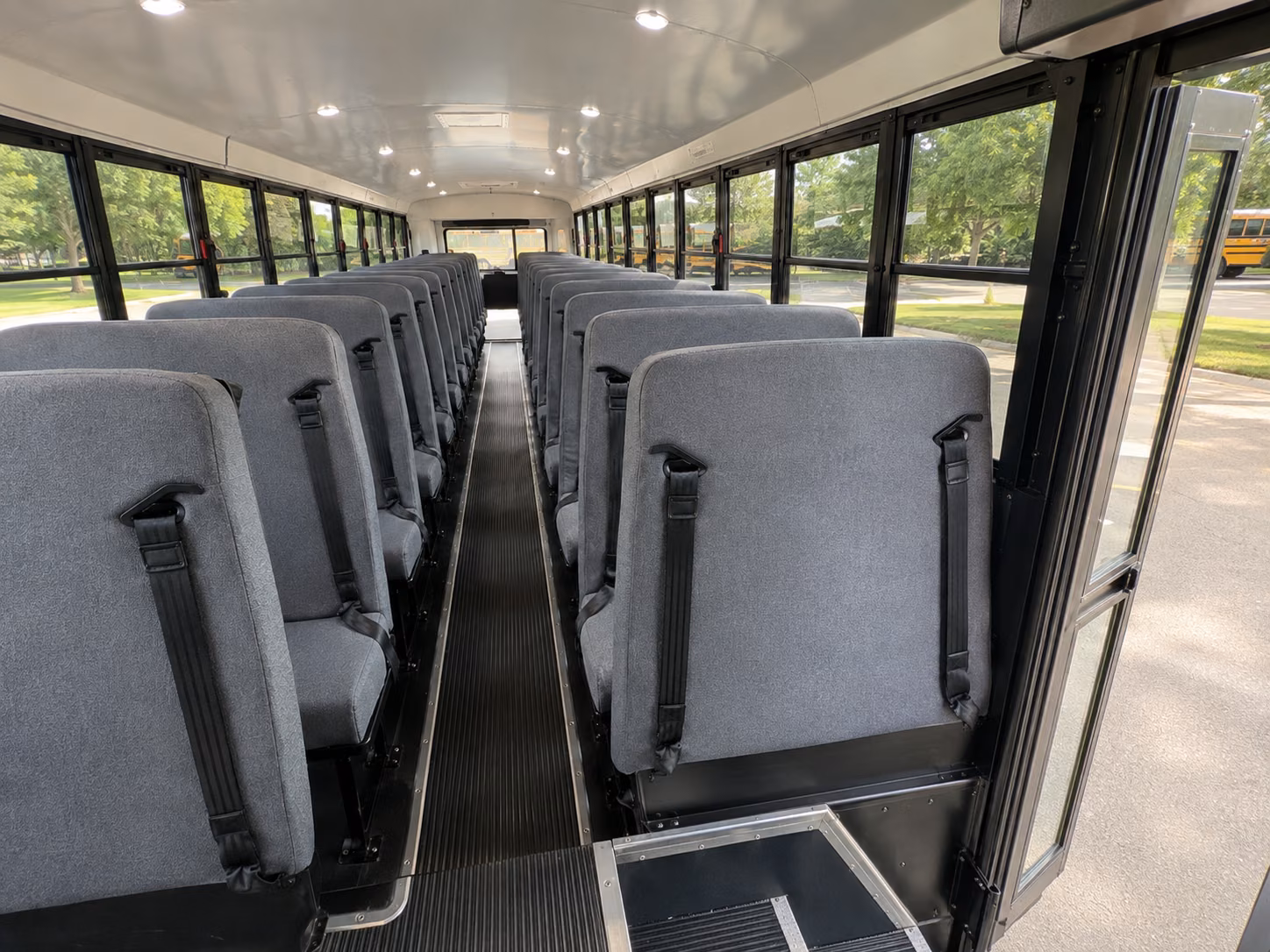 akron religious group transportation onboard seating