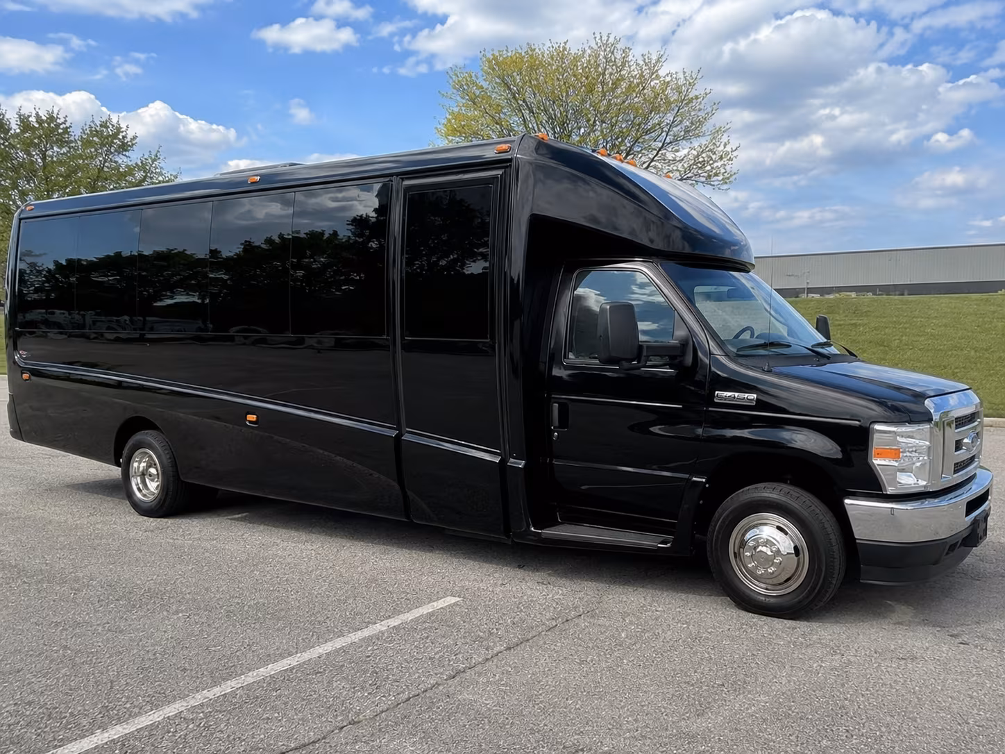 akron sporting event transportation onboard seating