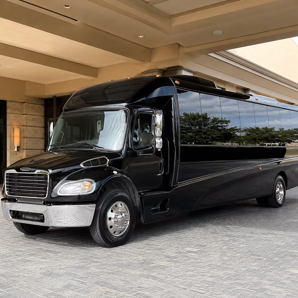 shuttle buses for weekly worship services across akron